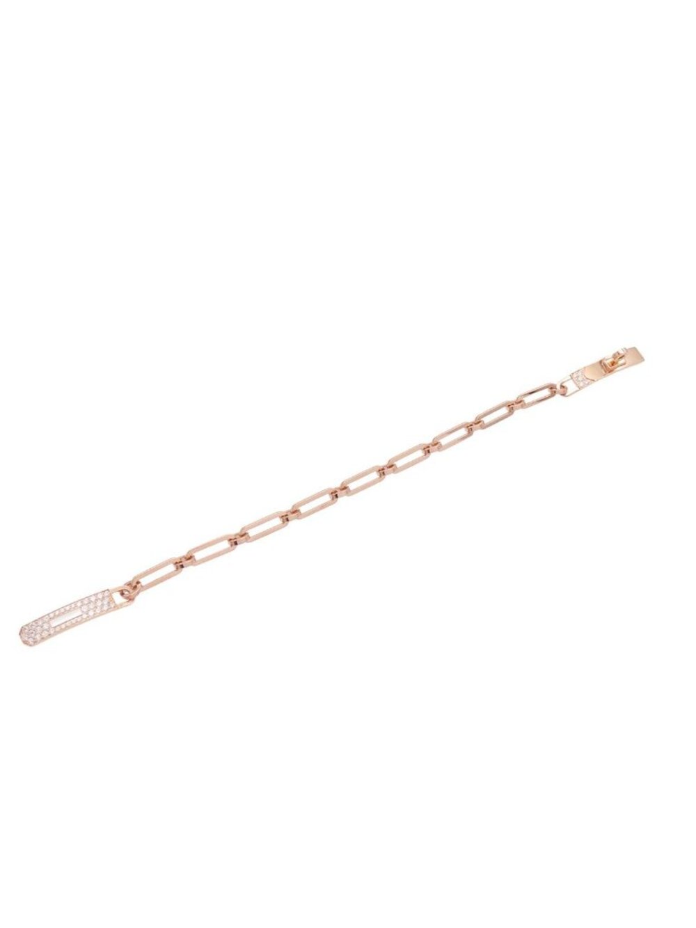 Hermes Kelly Chaine Pink Gold 18k Diamond ST Bracelet - Picture 4 of 9